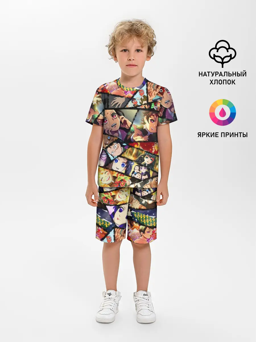 Детская пижама с шортами / КЛИНОК РАССЕКАЮЩИЙ ДЕМОНОВ