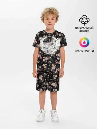 Детская пижама с шортами / Death and roses