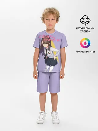 Детская пижама с шортами / Девушки и Танки