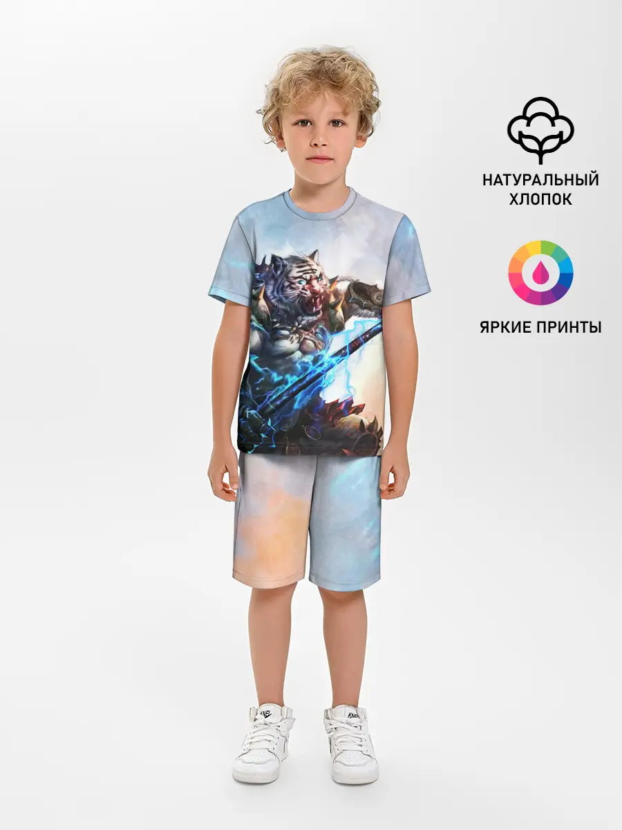 Детская пижама с шортами / Warrior Zoomorph