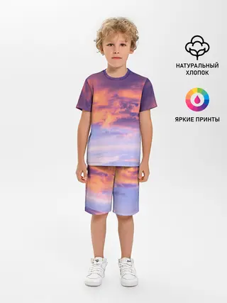 Детская пижама с шортами / В небе