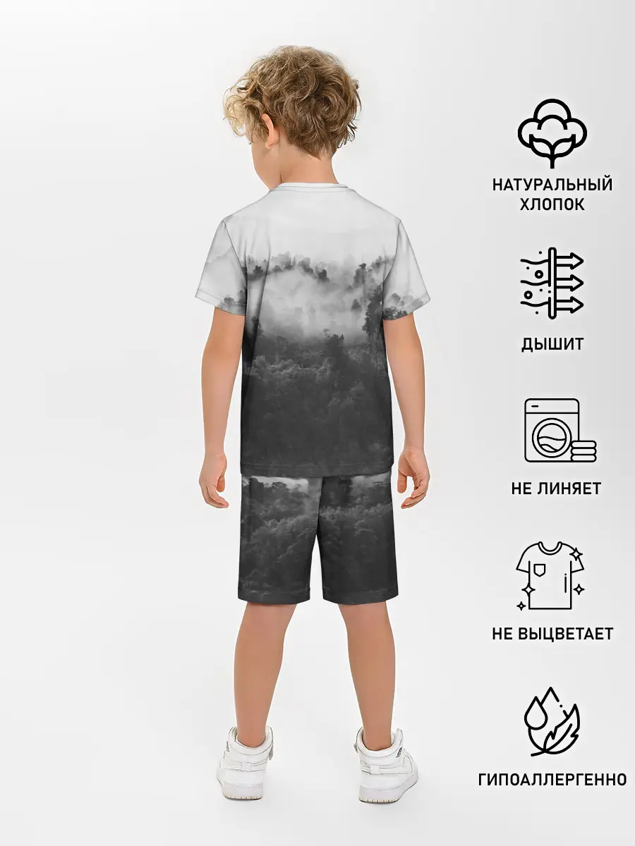 Детская пижама с шортами / Лес