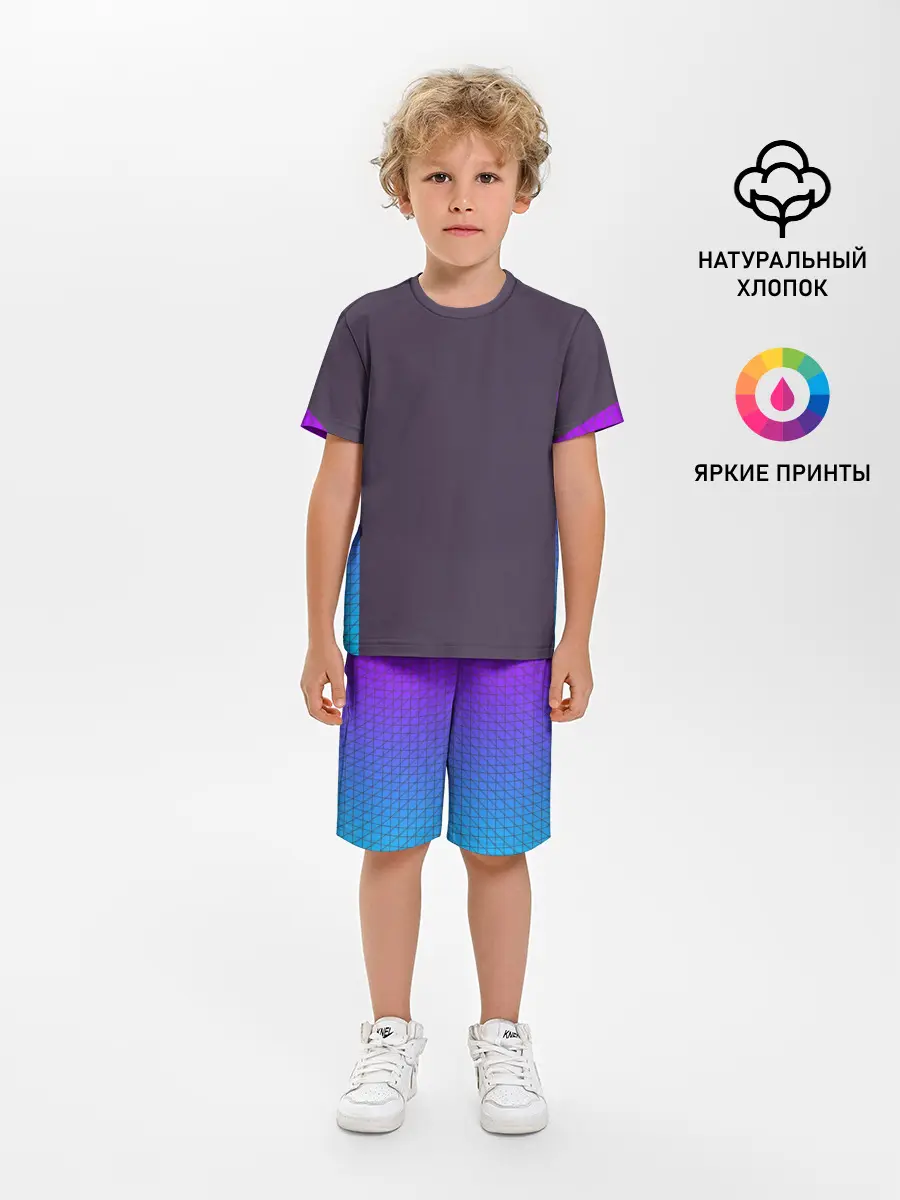 Детская пижама с шортами / НЕОНОВЫЙ КОСТЮМ / NEON