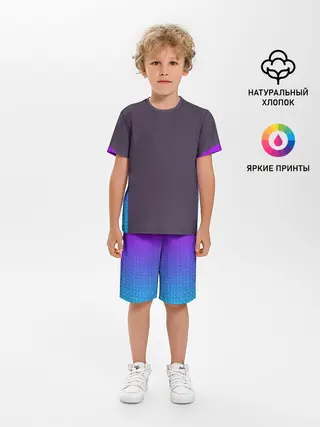 Детская пижама с шортами / НЕОНОВЫЙ КОСТЮМ / NEON