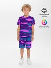 Детская пижама с шортами / CYBERSTYLE NEON CAMOUFLAGE