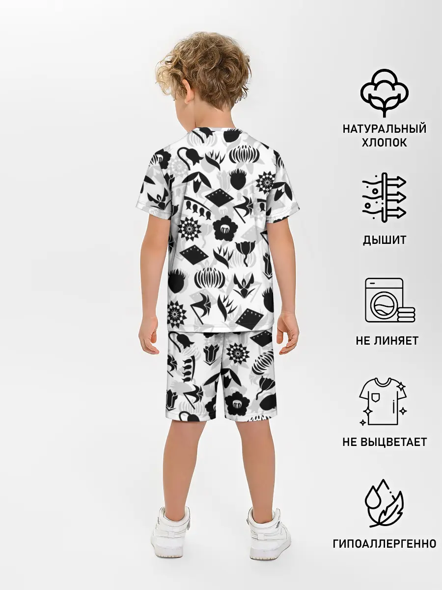 Детская пижама с шортами / БЛИЧ КАПИТАНЫ ГОТЕЙ 13 ЭМБЛЕМЫ