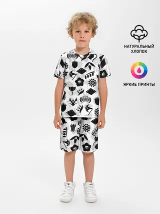 Детская пижама с шортами / БЛИЧ КАПИТАНЫ ГОТЕЙ 13 ЭМБЛЕМЫ