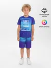 Детская пижама с шортами / Цвет настроения синий