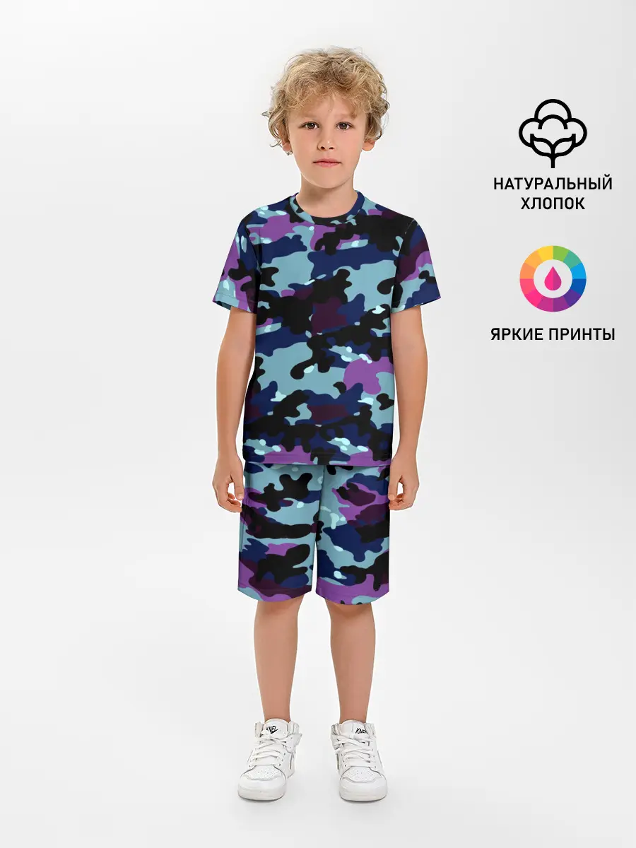 Детская пижама с шортами / Камуфляж