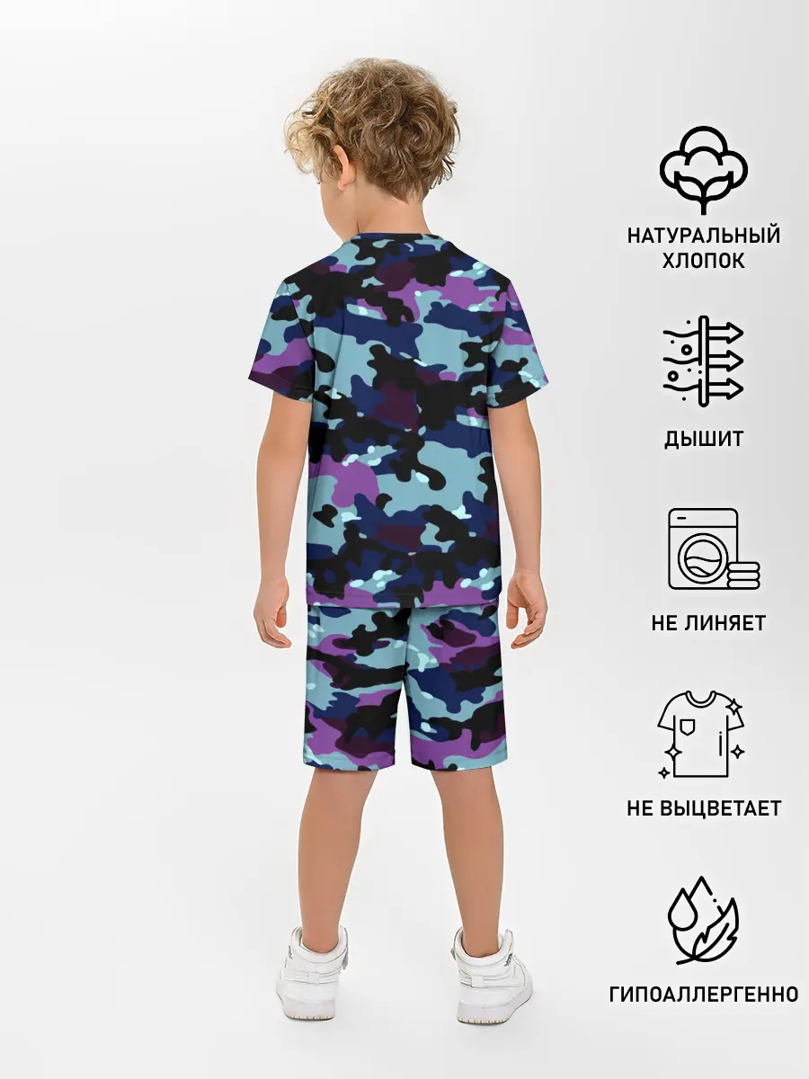 Детская пижама с шортами / Камуфляж