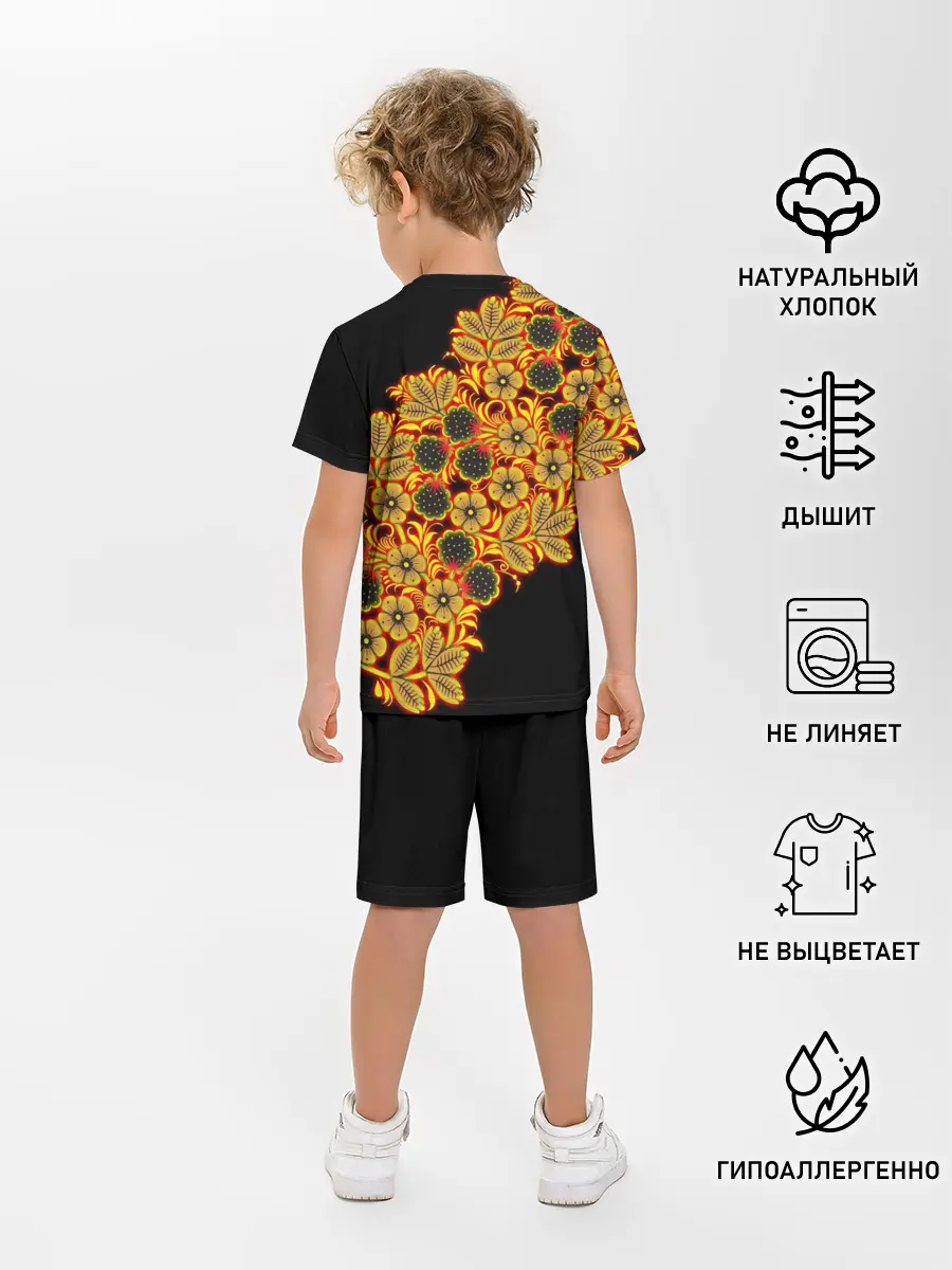 Детская пижама с шортами / Славянский орнамент