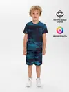 Детская пижама с шортами / Холодные краски