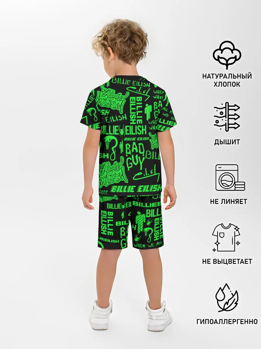 Детская пижама с шортами / BILLIE EILISH.