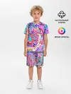 Детская пижама с шортами / ЖИДКИЕ КРАСКИ