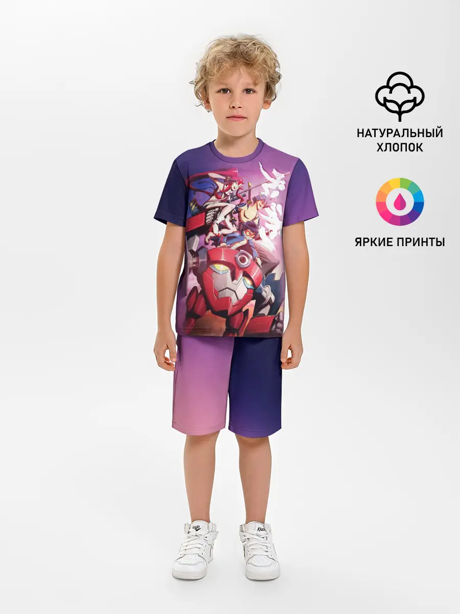 Детская пижама с шортами / Gurren Lagann
