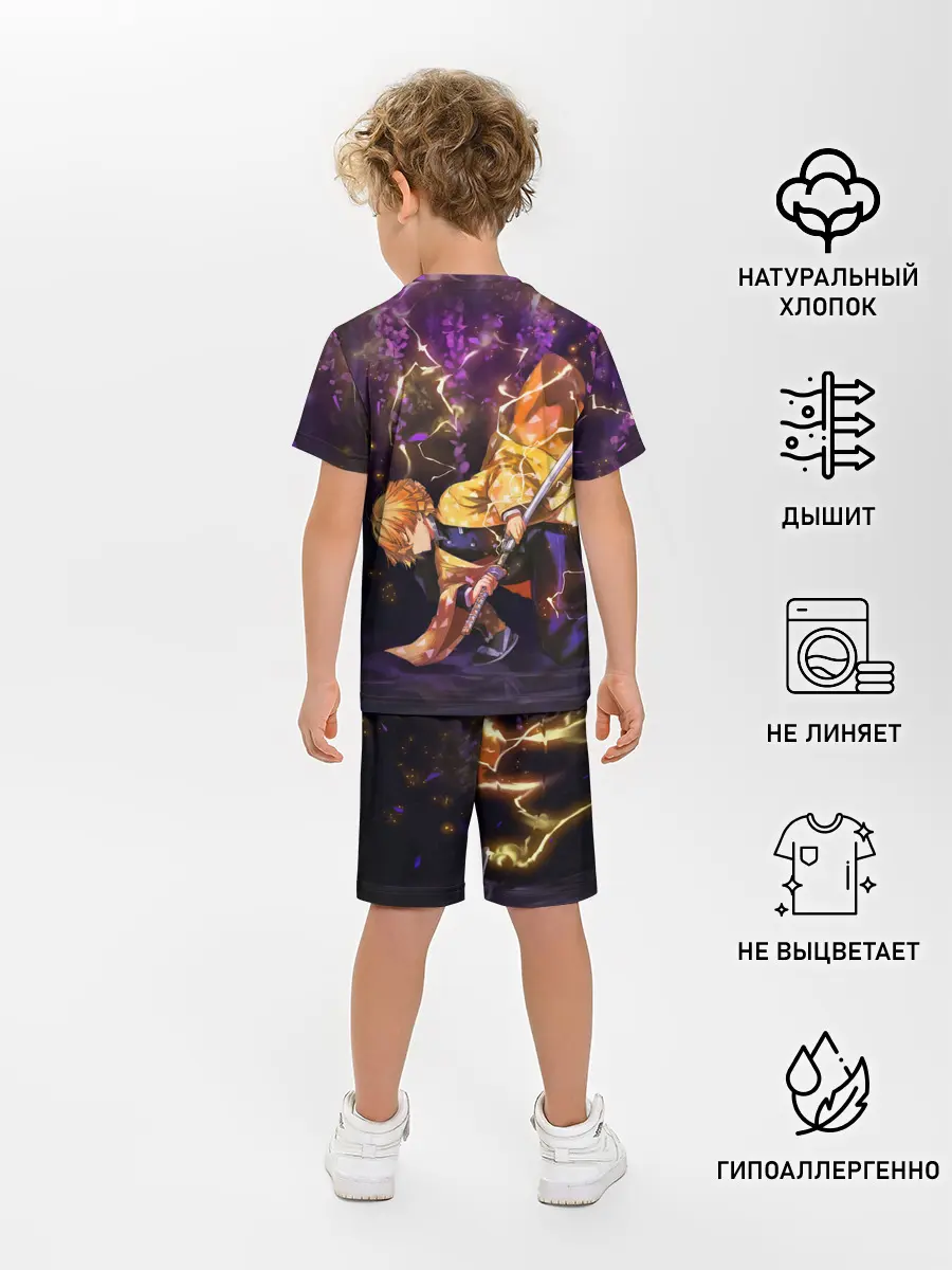 Детская пижама с шортами / Kimetsu no yaiba готовится