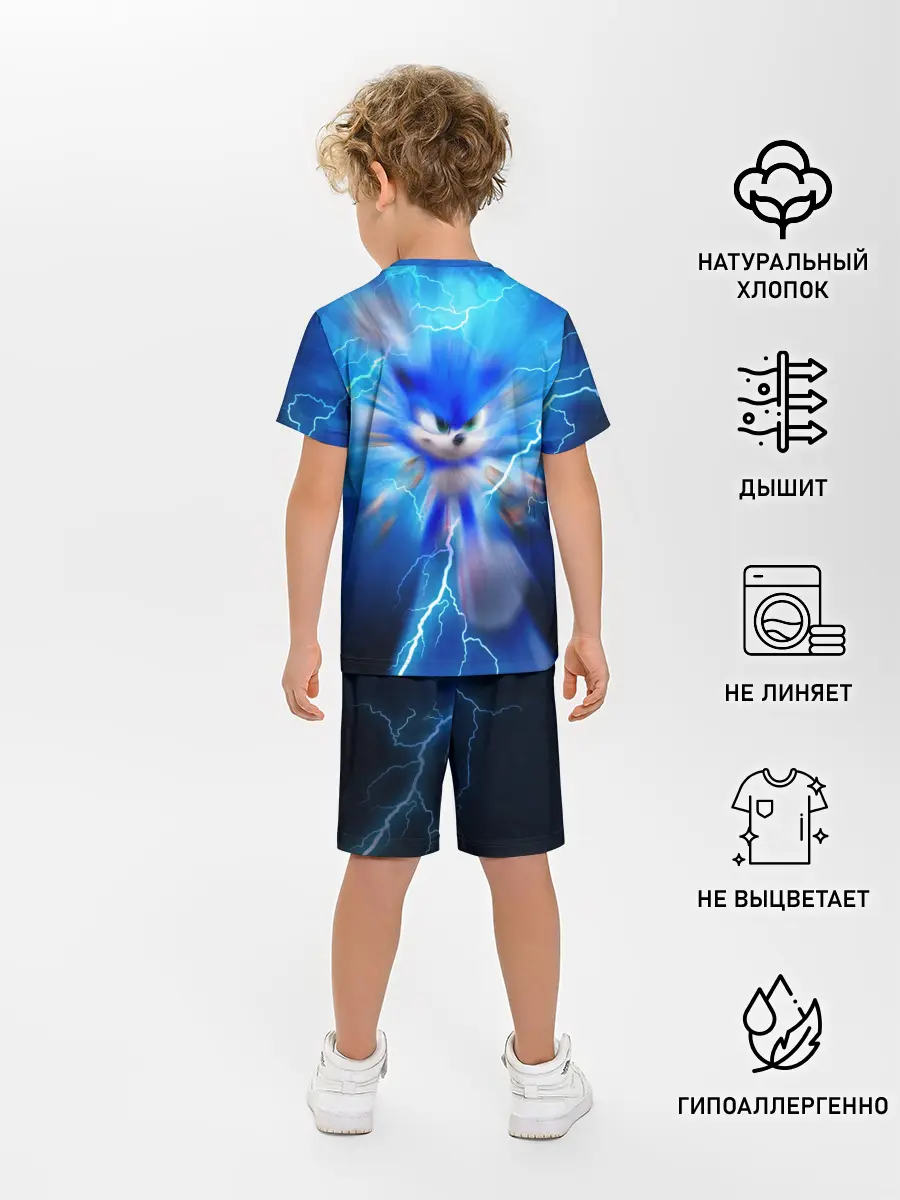 Детская пижама с шортами / SONIC | СИНИЙ ЁЖ