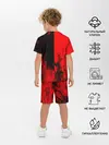 Детская пижама с шортами / BLACK RED FIRE