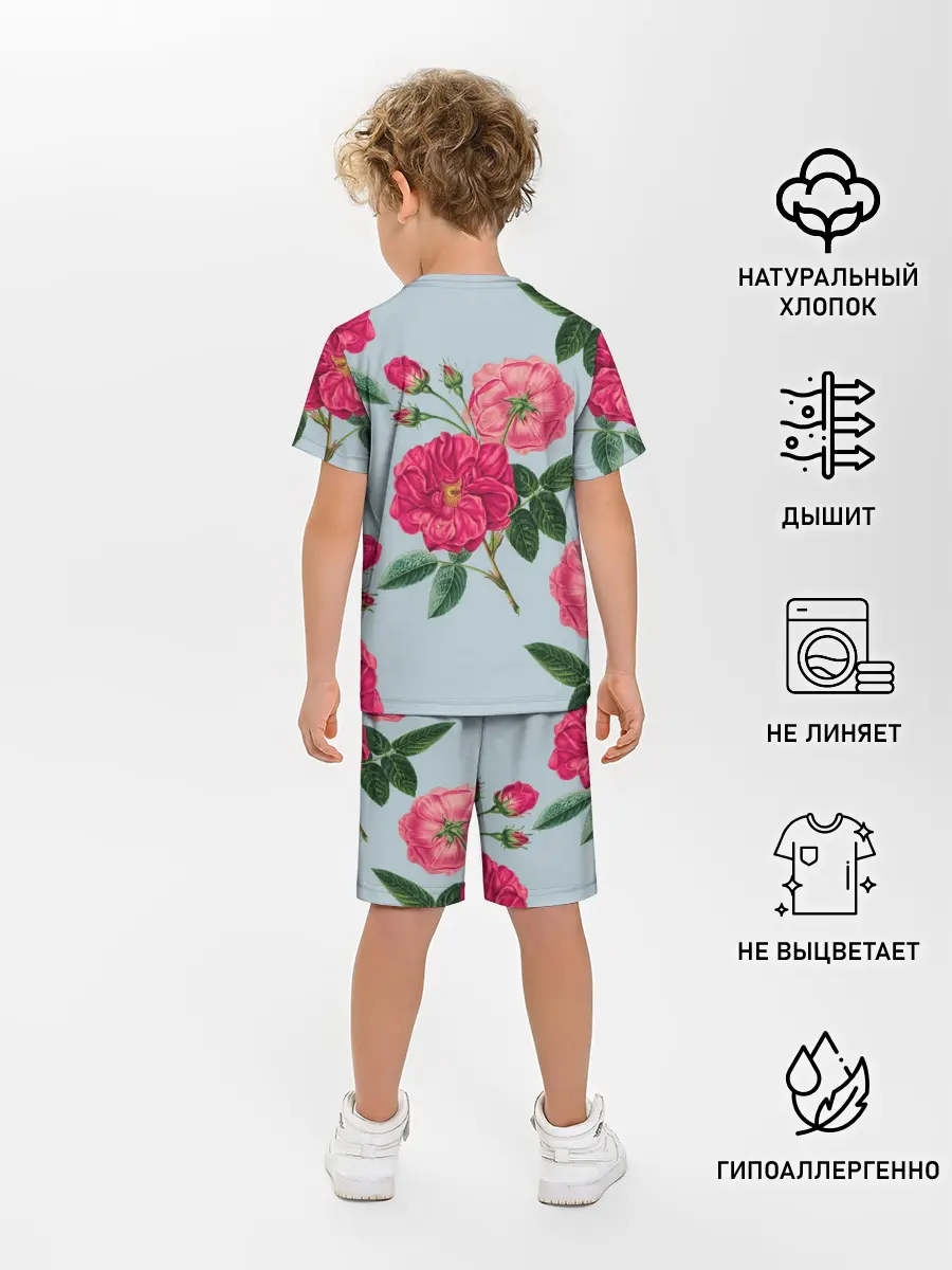 Детская пижама с шортами / Чайная роза