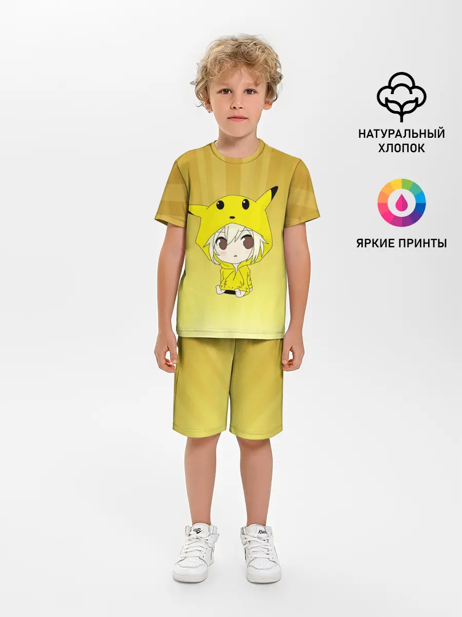 Детская пижама с шортами / Пикачу