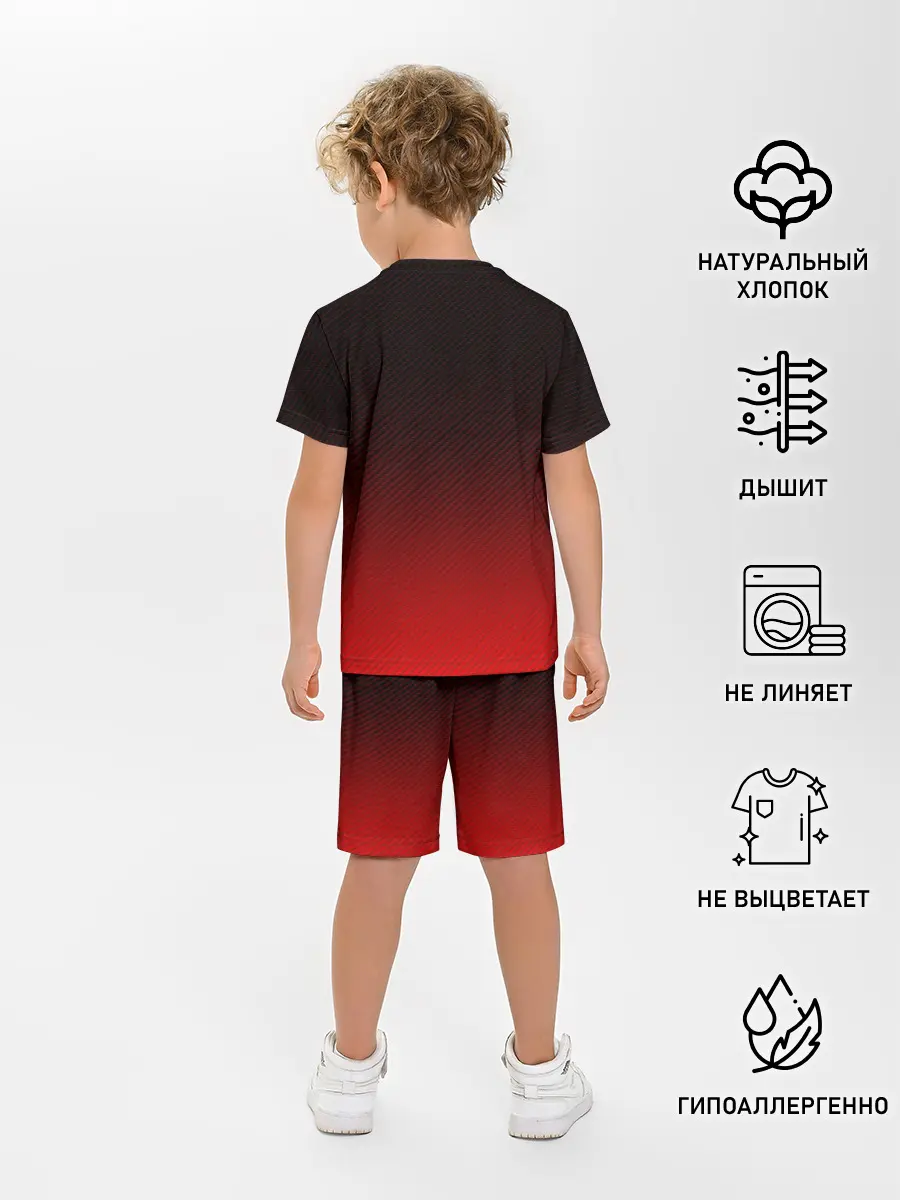 Детская пижама с шортами / RED CARBON