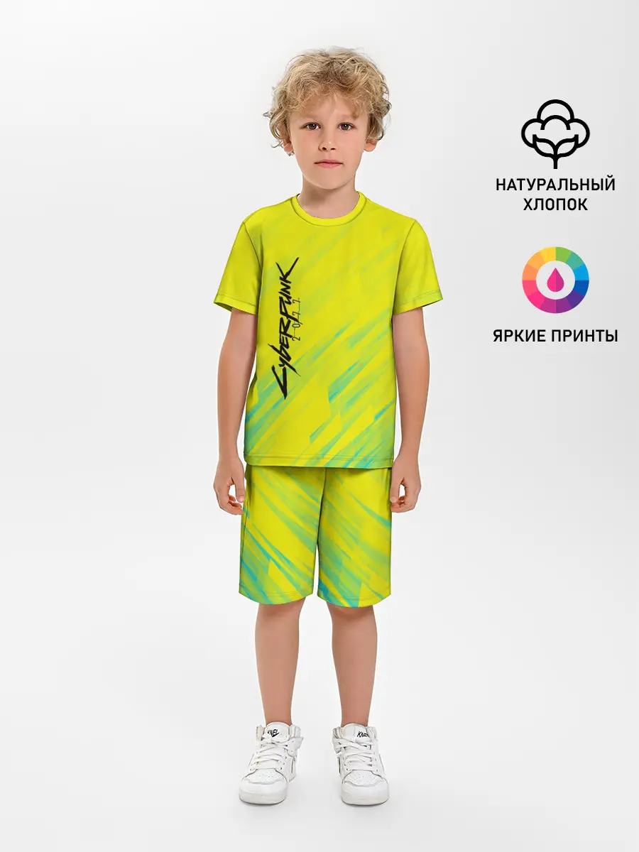 Детская пижама с шортами / CYBERPUNK 2077 | КИБЕРПАНК 2077