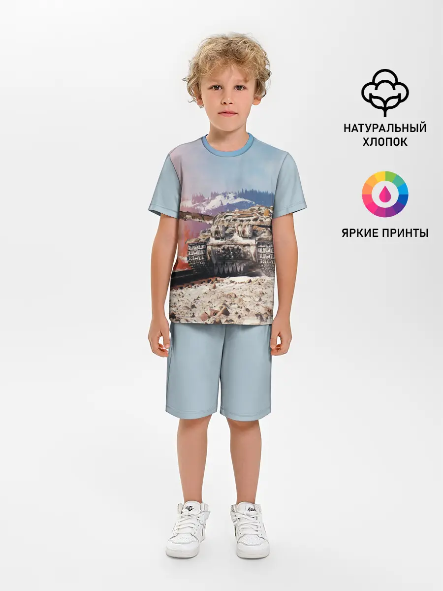 Детская пижама с шортами / ТАНК