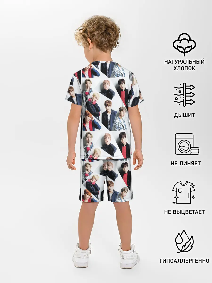 Детская пижама с шортами / BTS COLLAGE