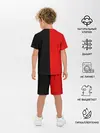 Детская пижама с шортами / Smail Black and red