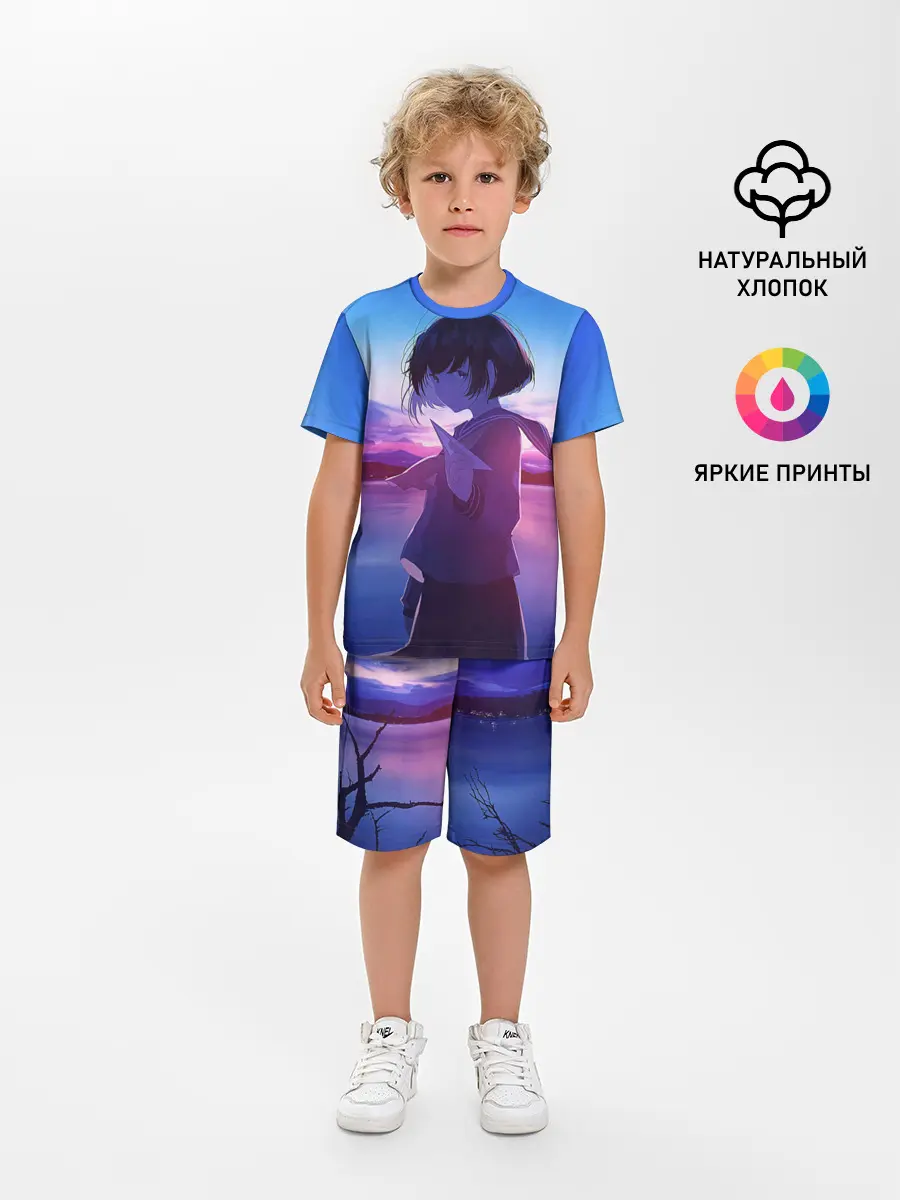 Детская пижама с шортами / Anime Sunset