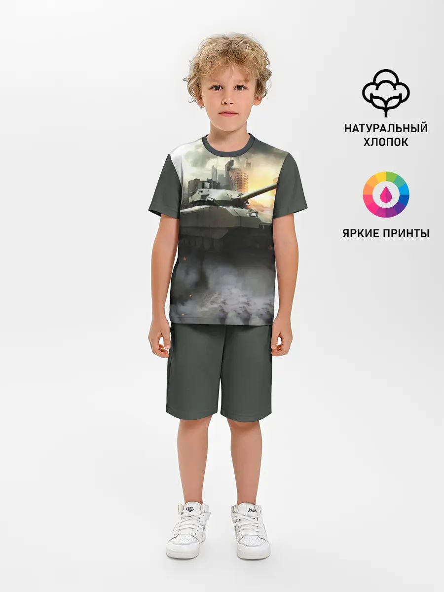 Детская пижама с шортами / ТАНК