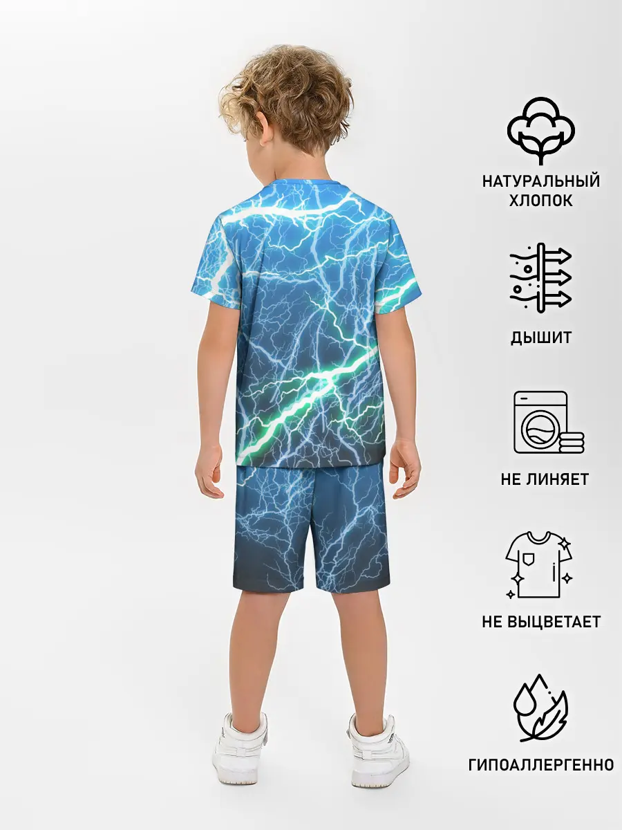 Детская пижама с шортами / РАЗРЯДЫ МОЛНИЙ