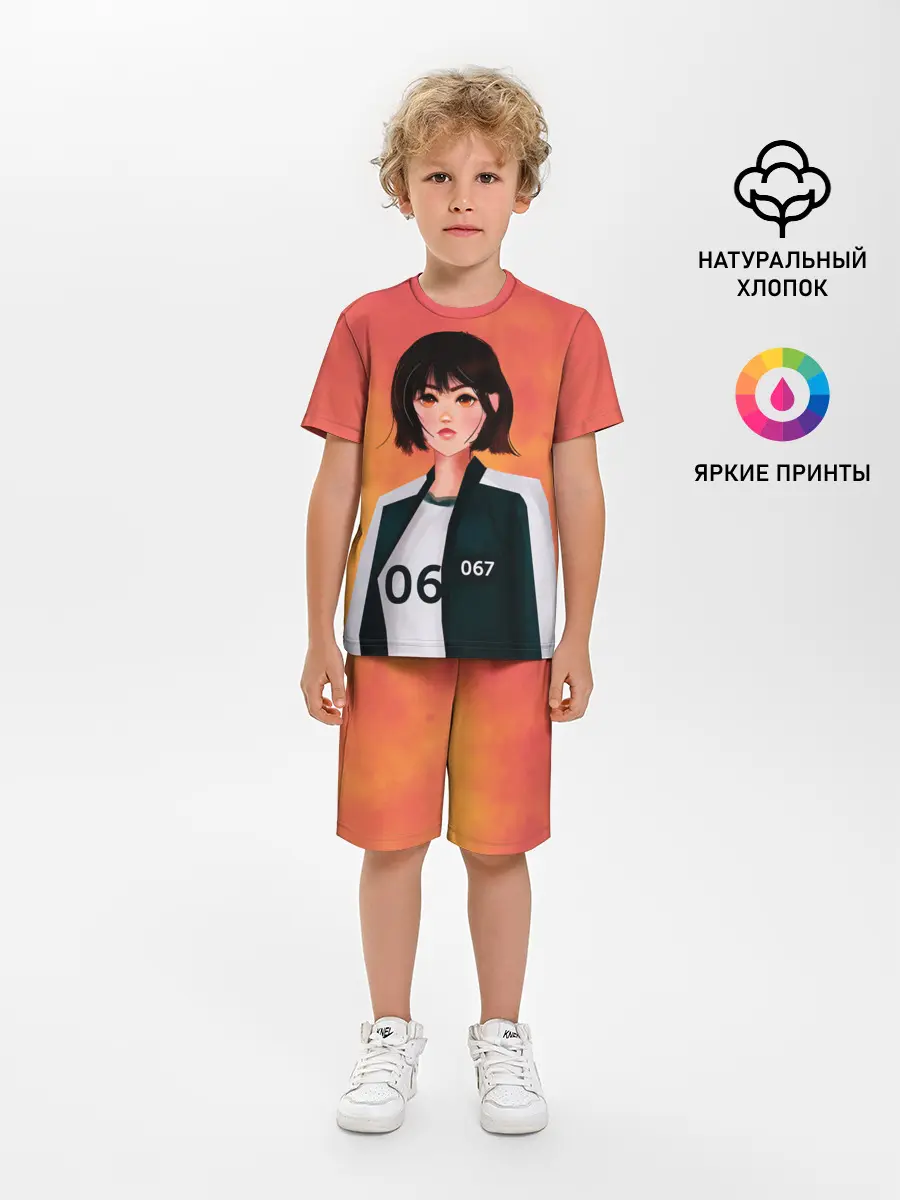 Детская пижама с шортами / Красавица 067