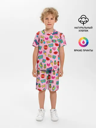 Детская пижама с шортами / Pop Art