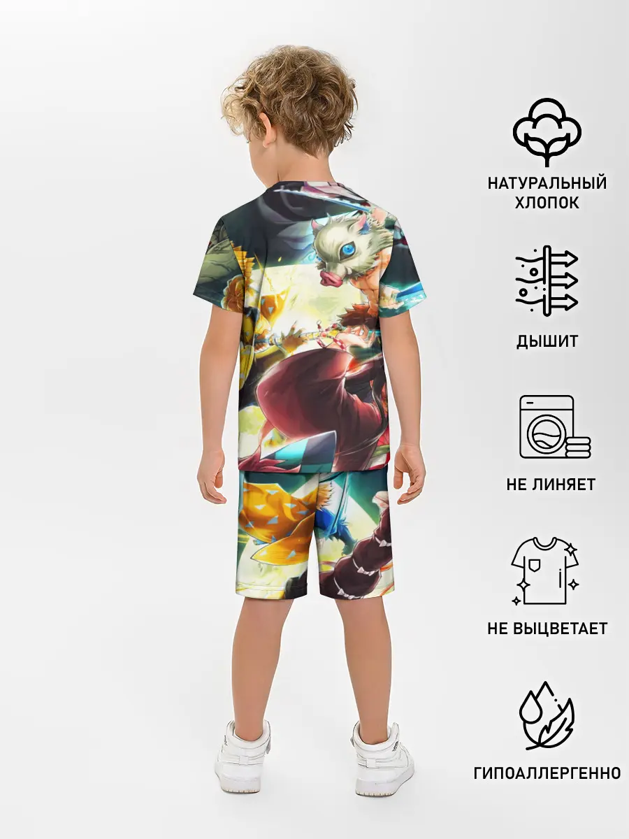 Детская пижама с шортами / КЛИНОК РАССЕКАЮЩИЙ ДЕМОНОВ ПЕРСОНАЖИ