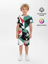 Детская пижама с шортами / Абстрактный геометрический