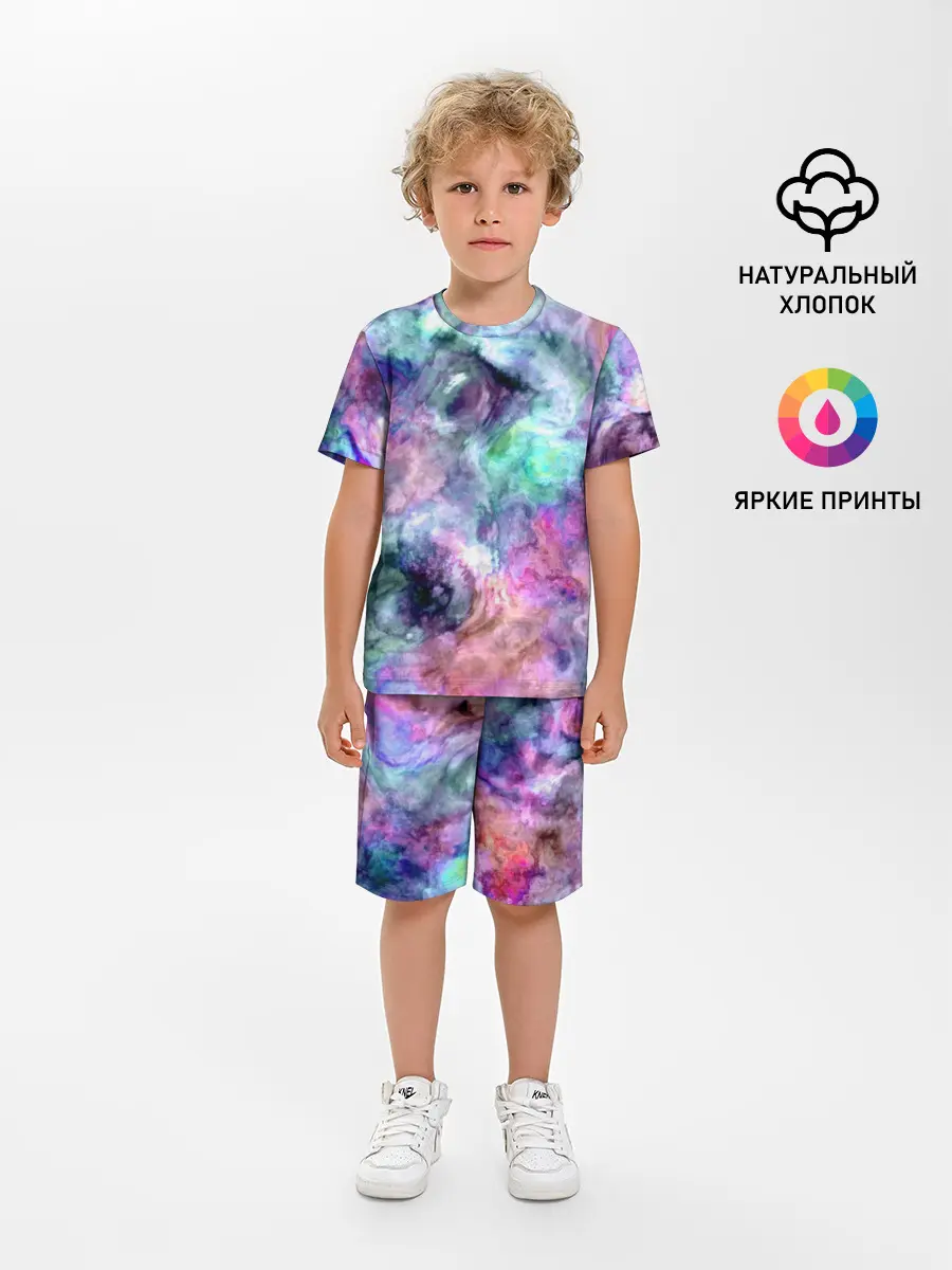 Детская пижама с шортами / Color splashes