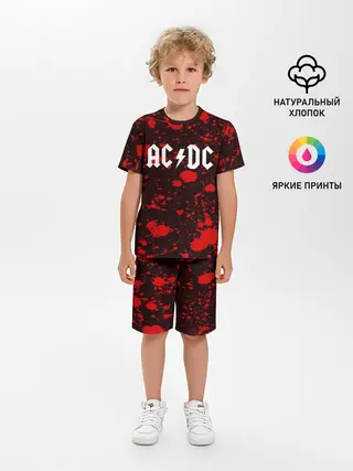 Детская пижама с шортами / AC DC