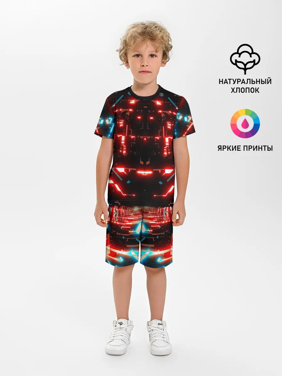 Детская пижама с шортами / Neon Lights