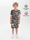 Детская пижама с шортами / ЛОГО АНИМЕ ГЛИТЧ