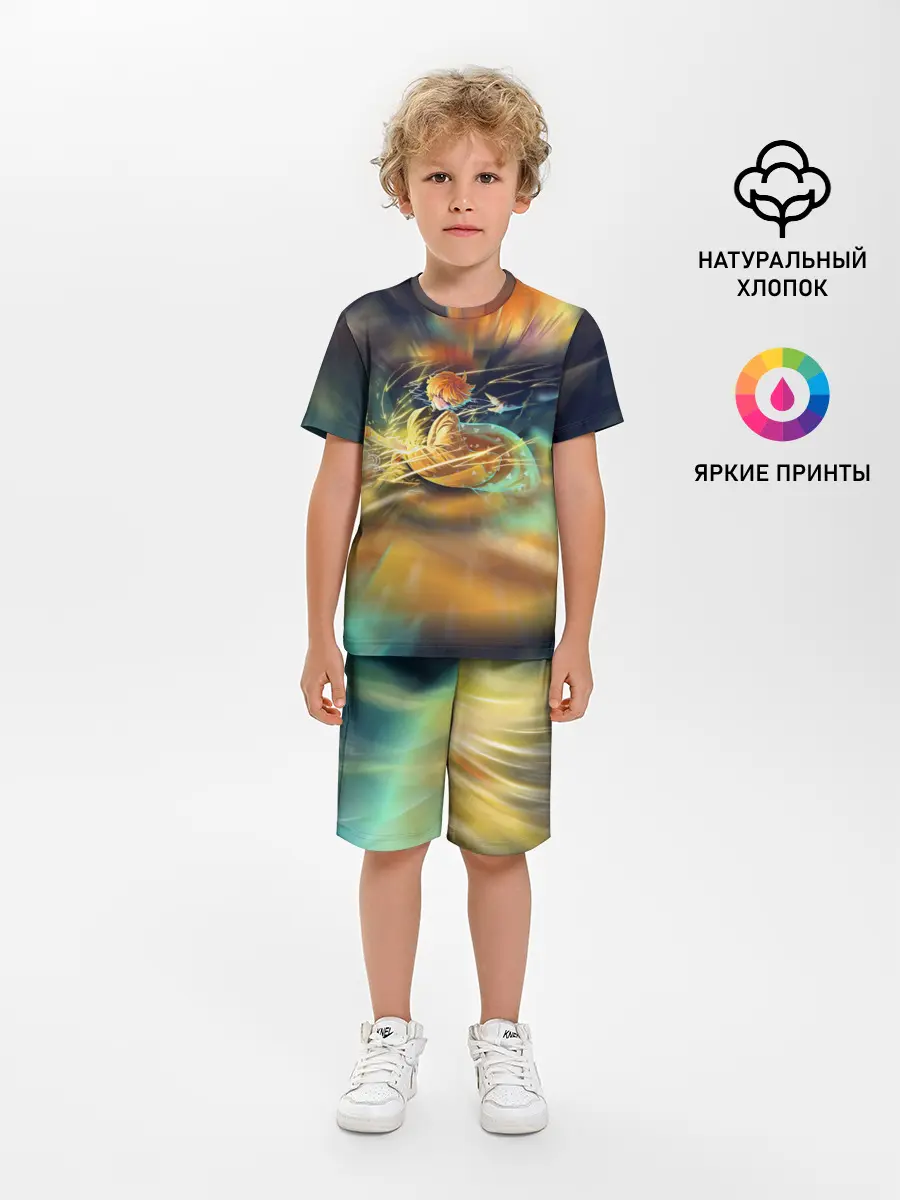 Детская пижама с шортами / ZENITSU | ЗЕНИТСУ | DEMON SLAYER