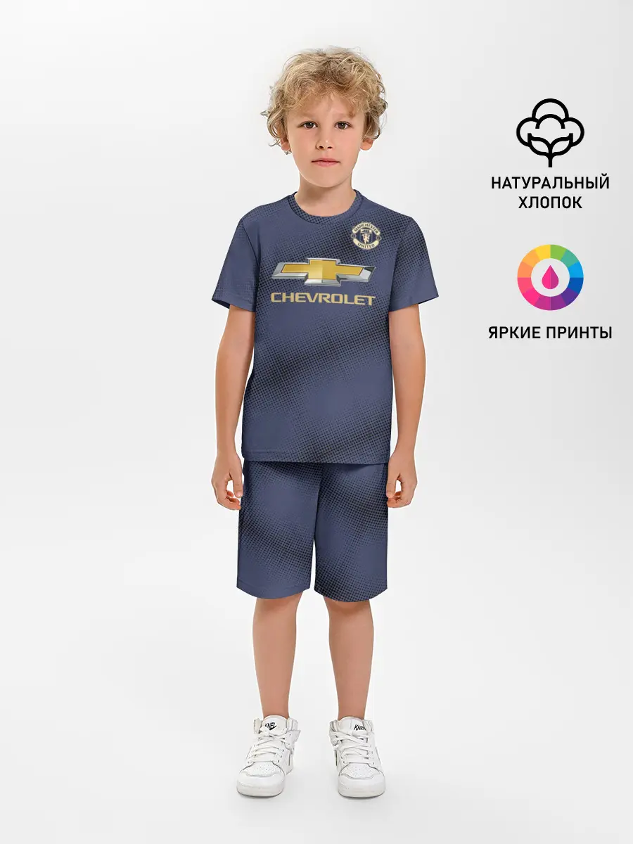 Детская пижама с шортами / Manchester United away 18-19