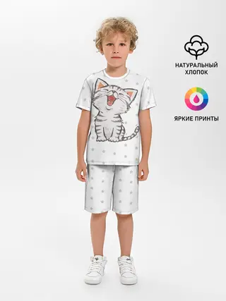 Детская пижама с шортами / Милейший Котик