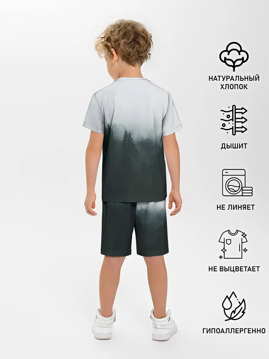 Детская пижама с шортами / Лес