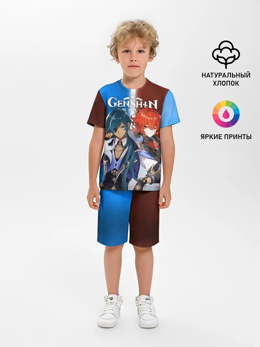 Детская пижама с шортами / КЭЙА И ДИЛЮК | ГЕНШИН