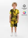 Детская пижама с шортами / Желтый Неоновый Дым