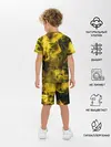 Детская пижама с шортами / Желтый Неоновый Дым
