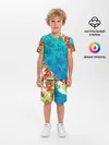 Детская пижама с шортами / ЛЕТНИЕ КРАСКИ | ТРОПИКИ / SUMMER / МОРЕ
