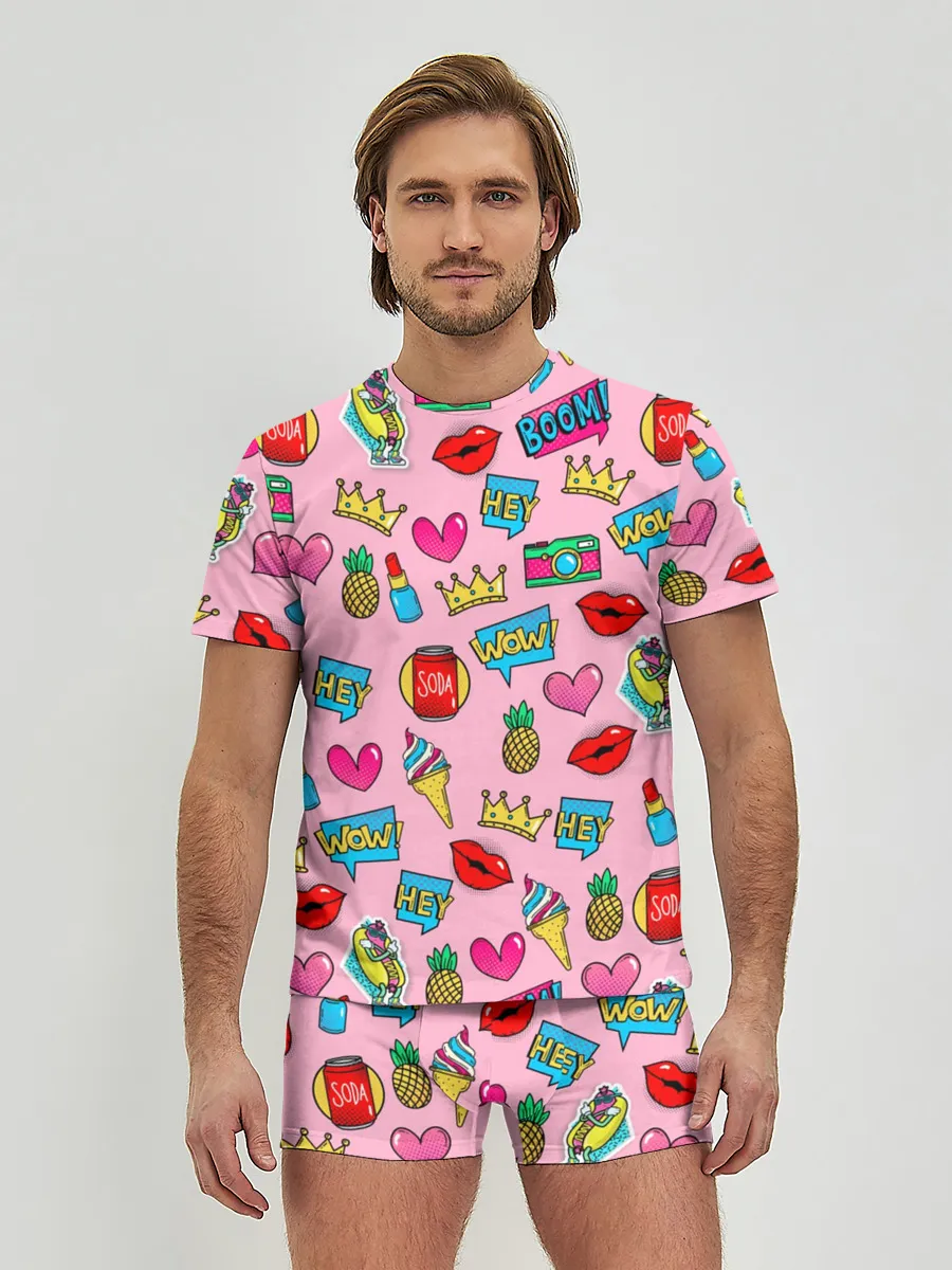 Мужские трусы с футболкой / Pop Art