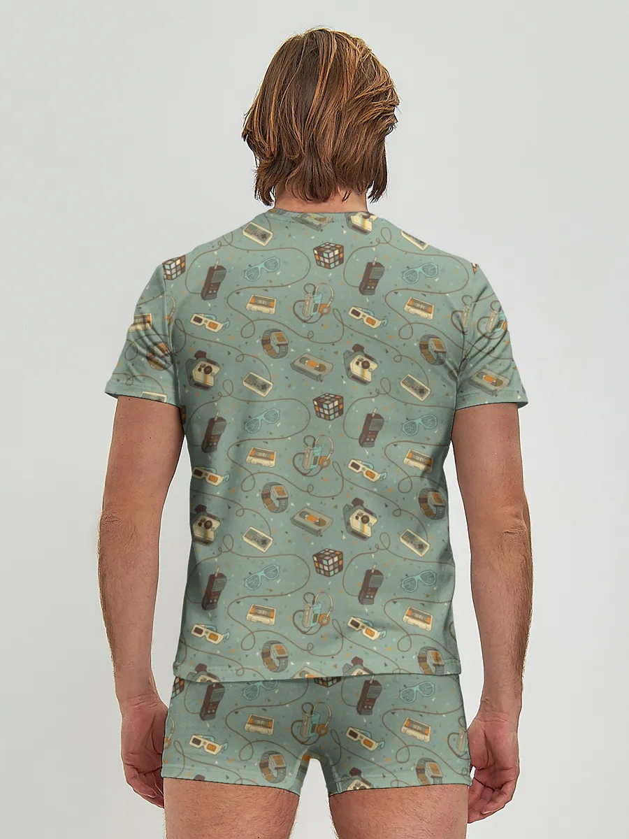 Мужские трусы с футболкой / Oldschool pattern